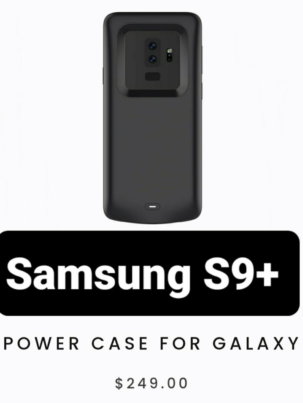 NEW $250 RLXTEC POWER CASE FOR GALAXY S9 PLUS BLACK